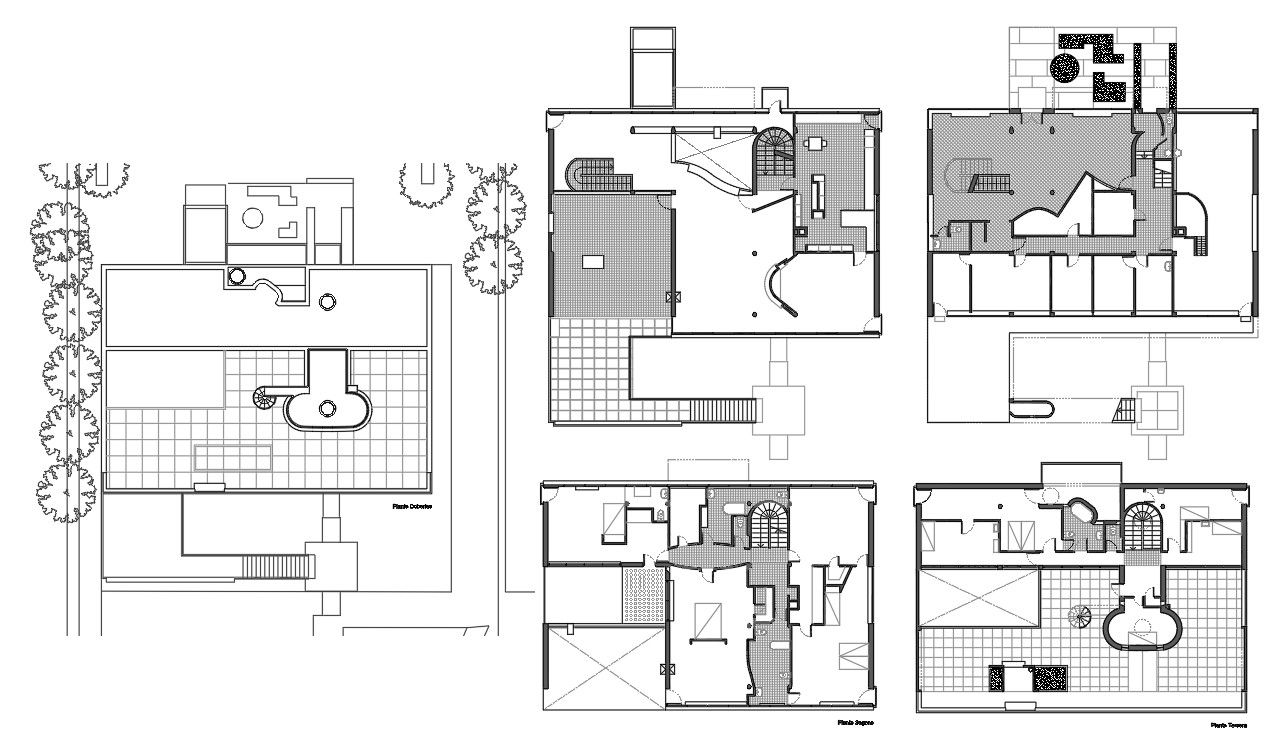AutoCAD Residence House Layout Plan Design DWG File