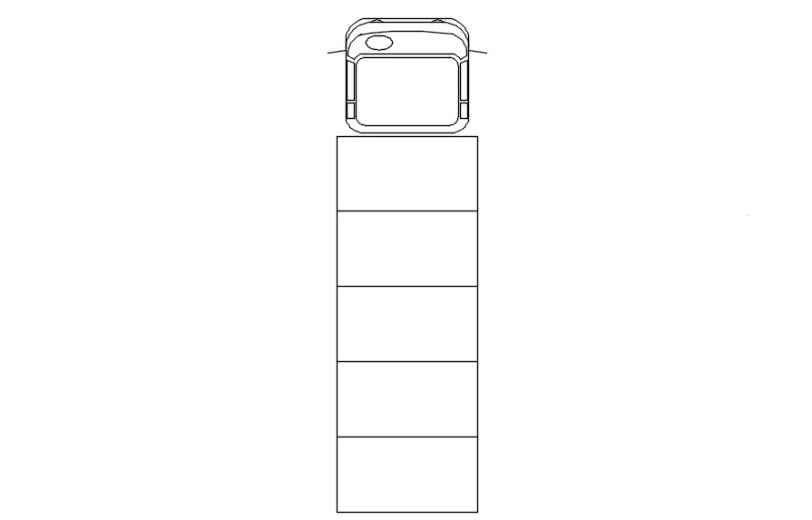 AutoCAD block of heavy loaded vehicle, dwg file, CAD file