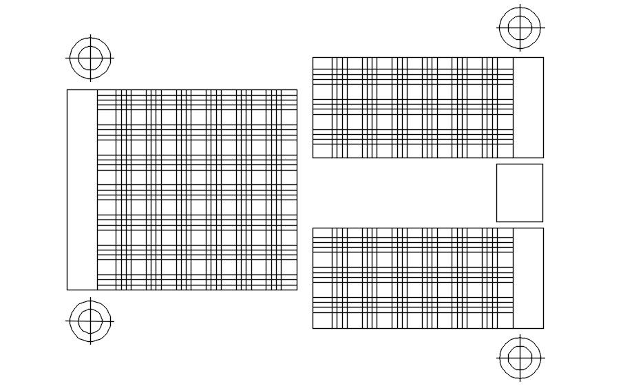 Bed with Side Table Lamps CAD Block in AutoCAD DWG Format