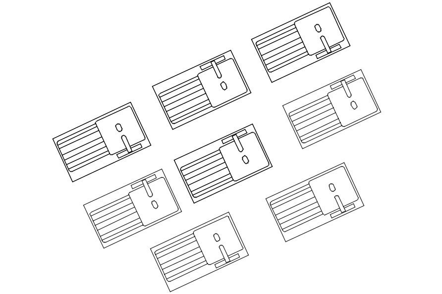 AutoCAD blocks of kitchen sink in 2D drawing, CAD file, dwg file
