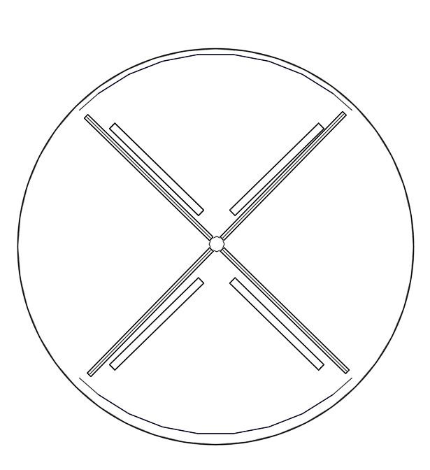 AutoCAD drawing of Curved sliding door, dwg file, CAD file