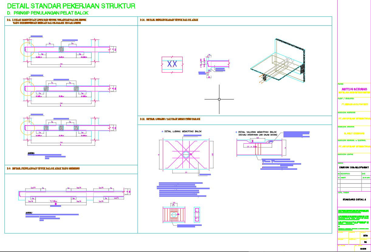 AutoCAD drawing of DETAILS OF STRUCTURE WORK STANDARDS, CAD file, dwg file