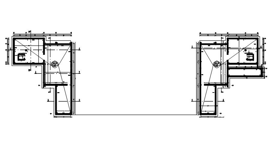 AutoCAD drawing of FOUNDATION FORMWORK with details, CAD file, dwg file
