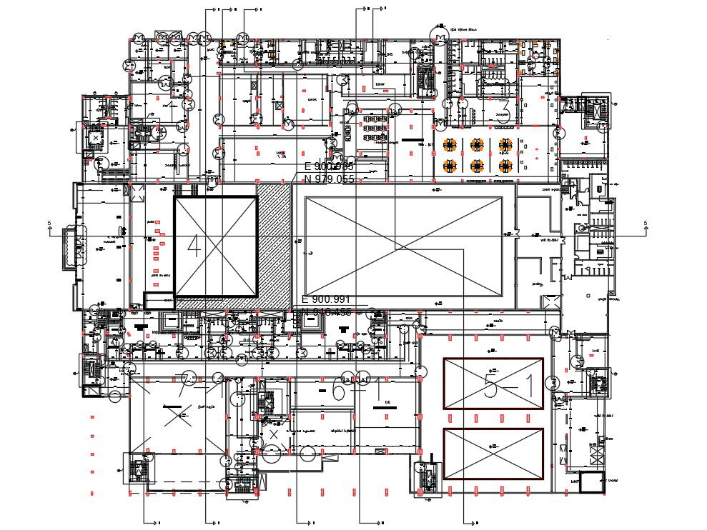 AutoCad drawing file having the plan of commercial building basement floor.Download the AutoCAD 2D DWG file. Thank you so much for downloading DWG file from cadbull website
