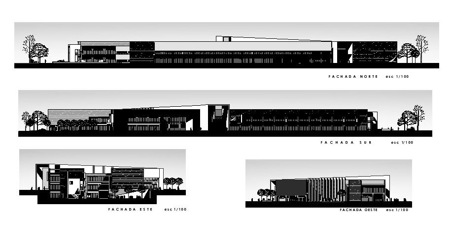 Autocad Drawing of building with different elevation