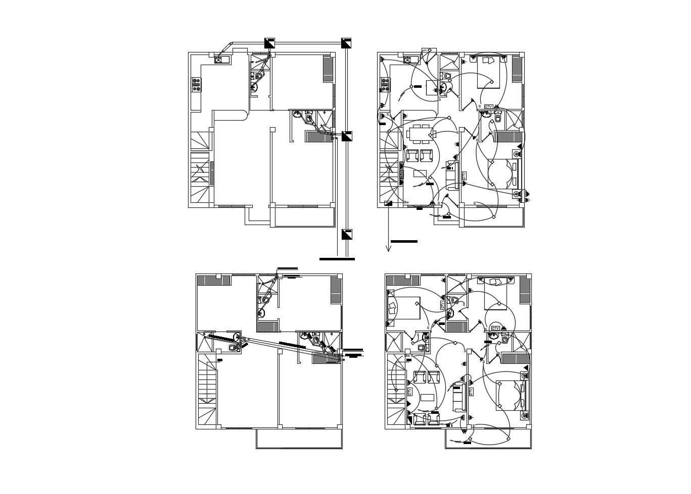 Autocad Drawing of residential house with detail dimension