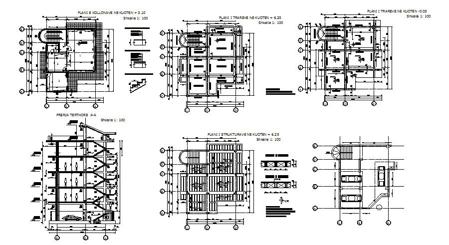Autocad drawing of Apartment 11.80mtr x 12.80mtr with detail dimension
