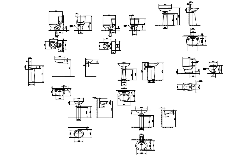 Autocad drawing of Sanitary layout