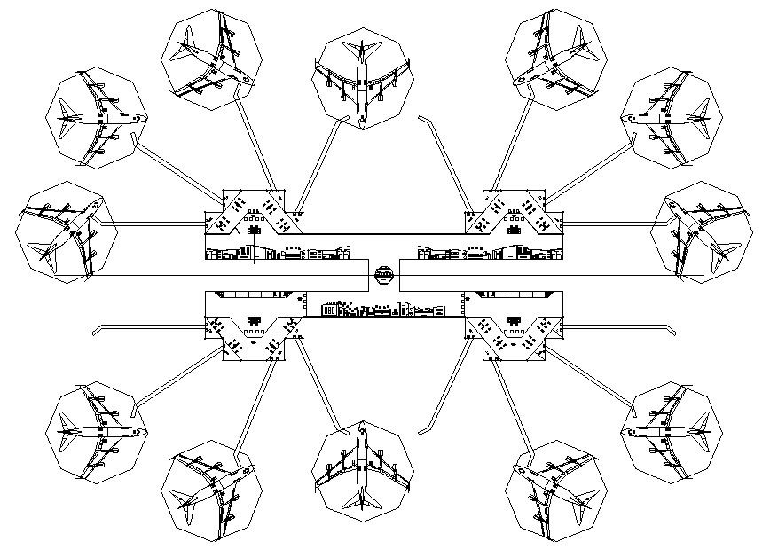 Autocad drawing of airport 