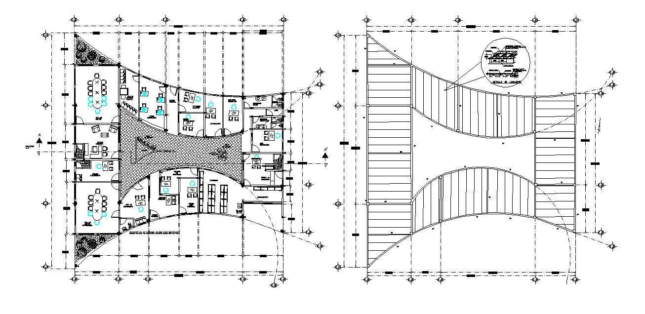 Office Plan In AutoCAD File