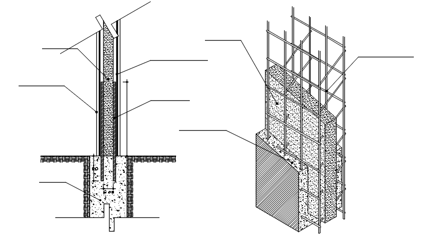 Autocad drawing of construction detail 