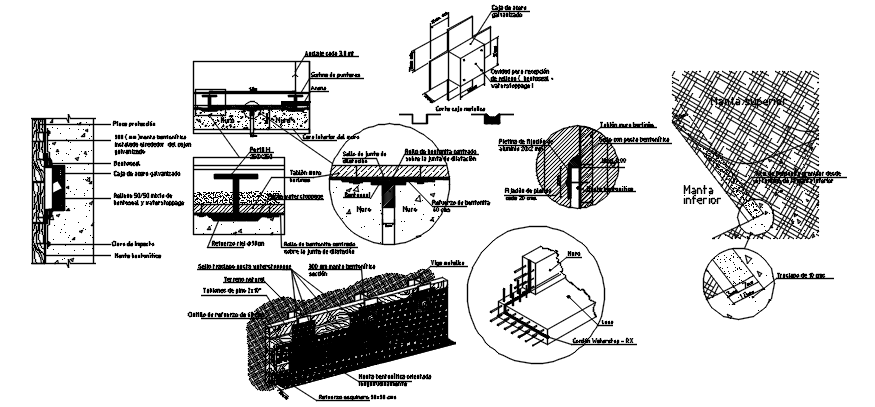 Autocad drawing of construction detail