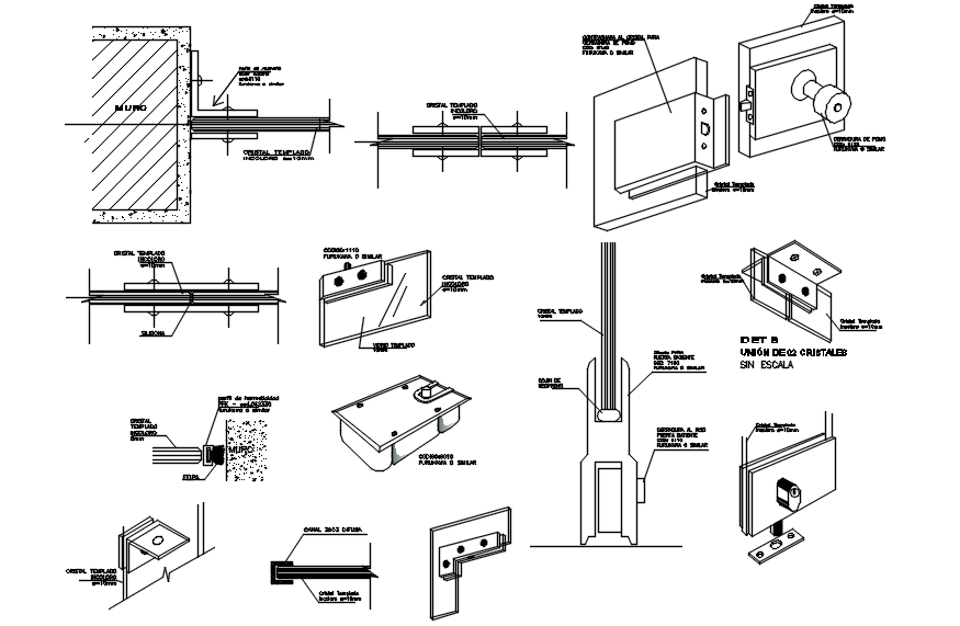 Autocad drawing of construction detail