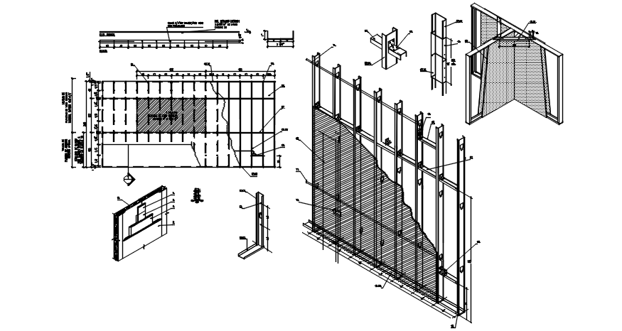 Autocad drawing of construction detail