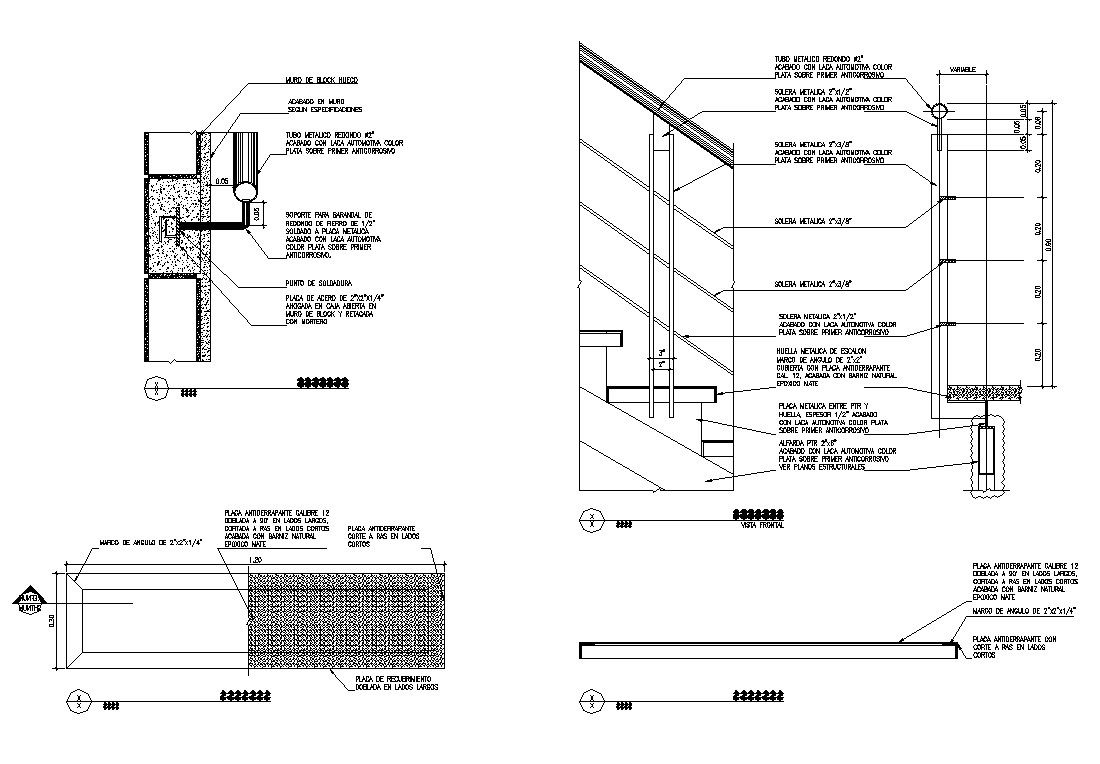 Autocad drawing of construction detail