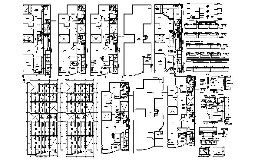 Autocad drawing of false ceiling with its sections