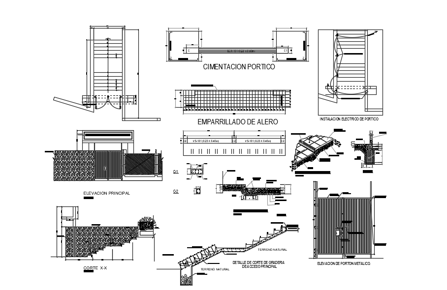 Download AutoCad file of foundation structure plan