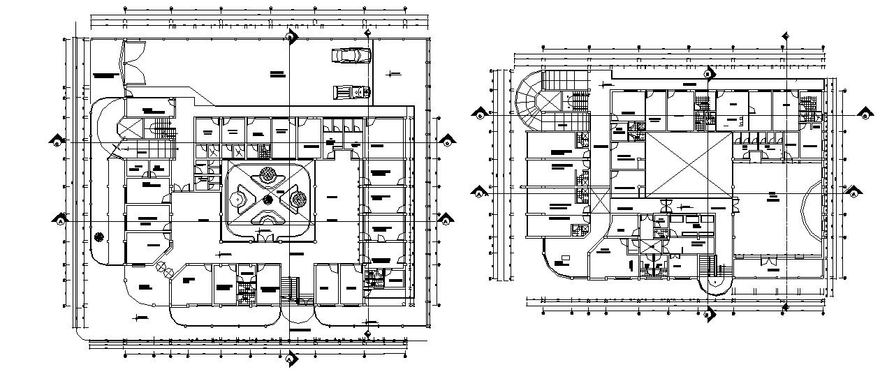 Autocad drawing of health center