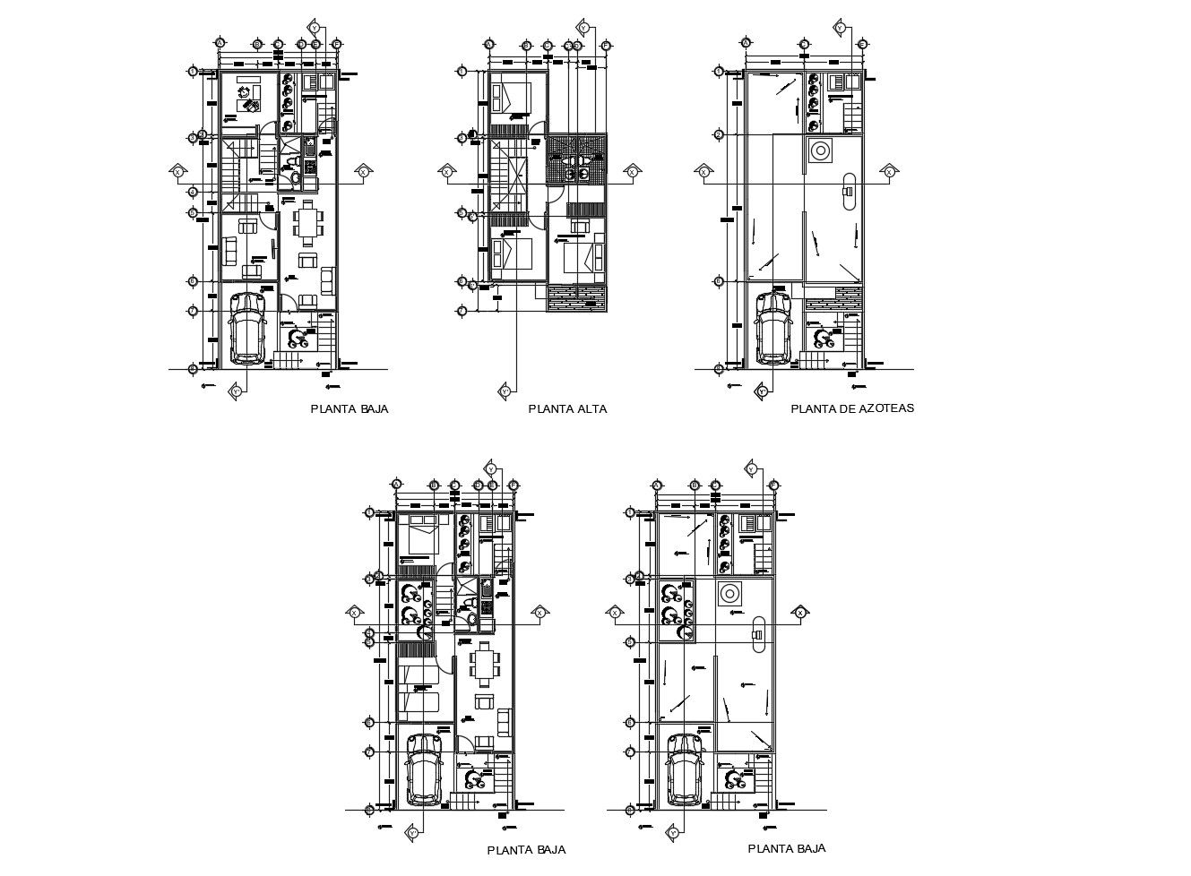 Autocad drawing of house 6.00mtr x 15.00mtr with detail dimension