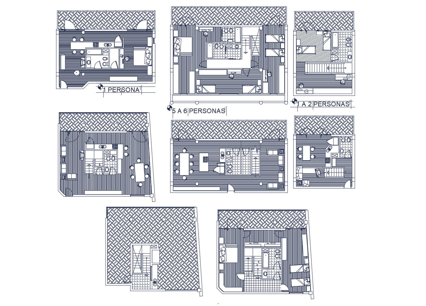 Autocad drawing of house plan with detail dimension