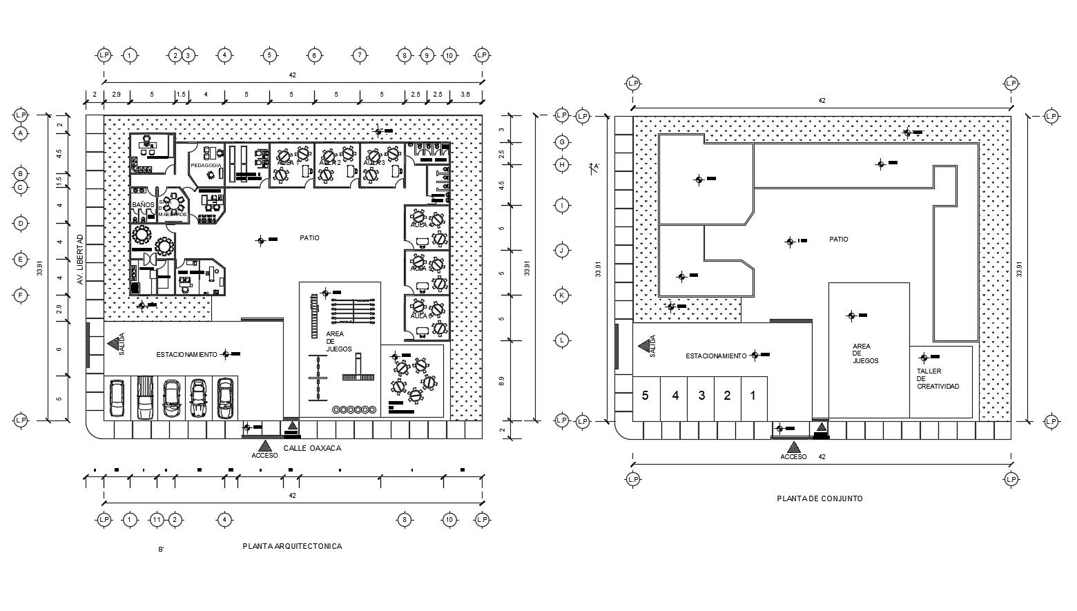 Autocad drawing of kindergarten