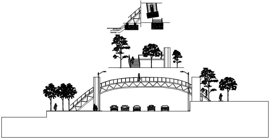 Autocad drawing of main gate design