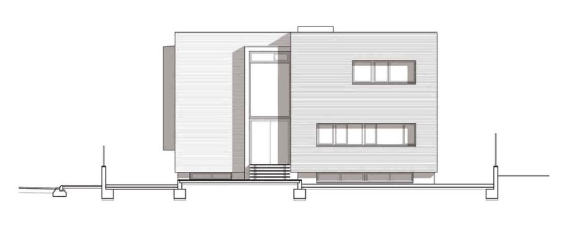 Autocad drawing of residential bungalow 