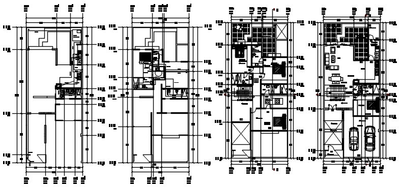 Autocad drawing of residential bungalow
