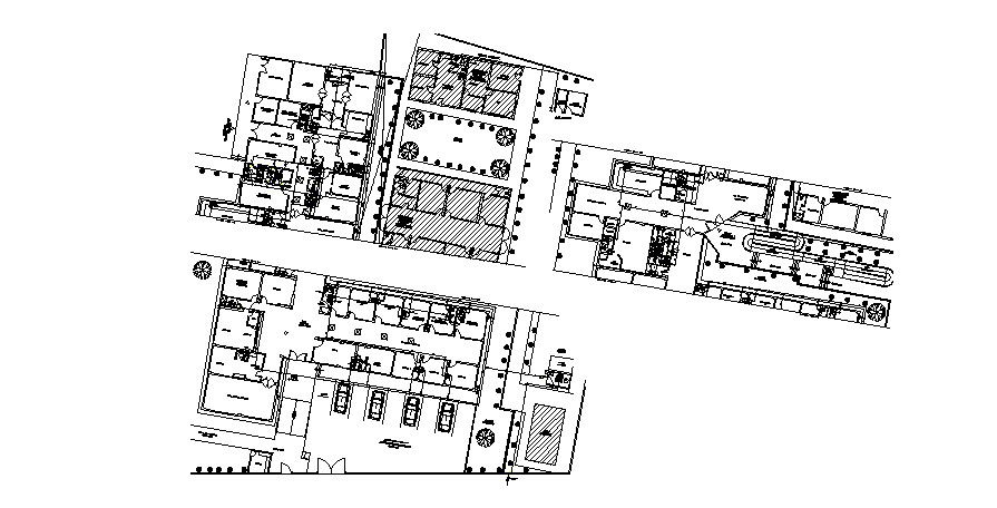 Autocad drawing of residential bungalow