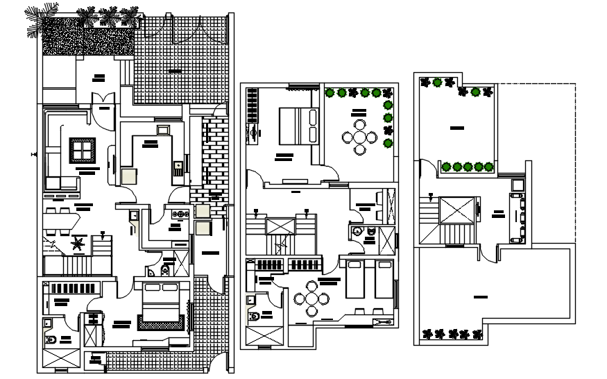 Autocad drawing of residential bungalow