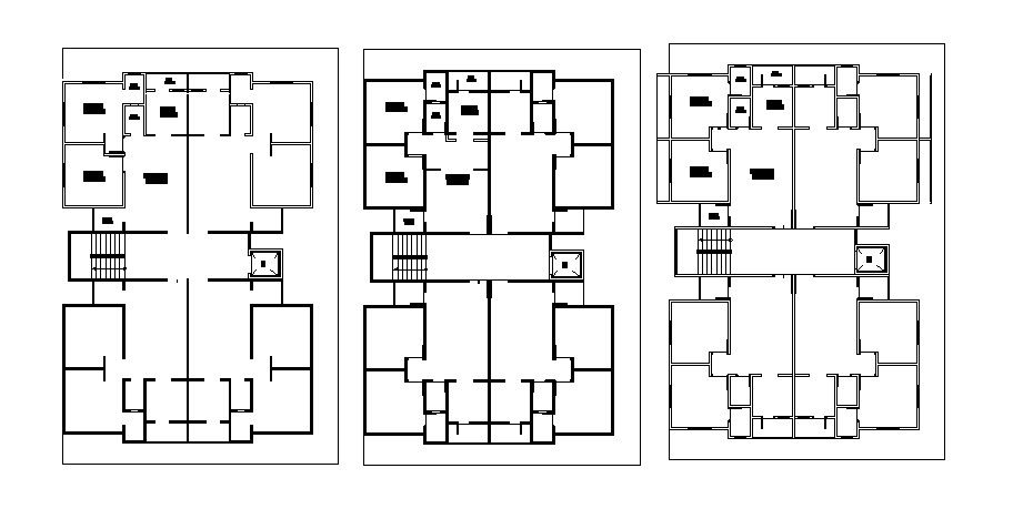 Autocad drawing of residential bungalow site plan