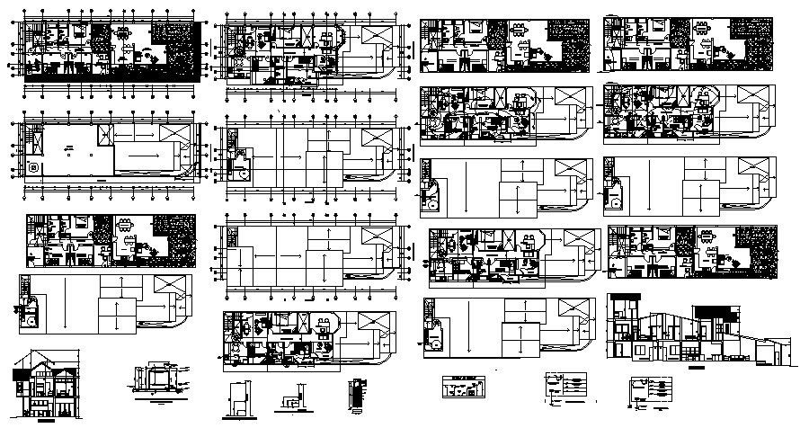 Autocad drawing of residential house