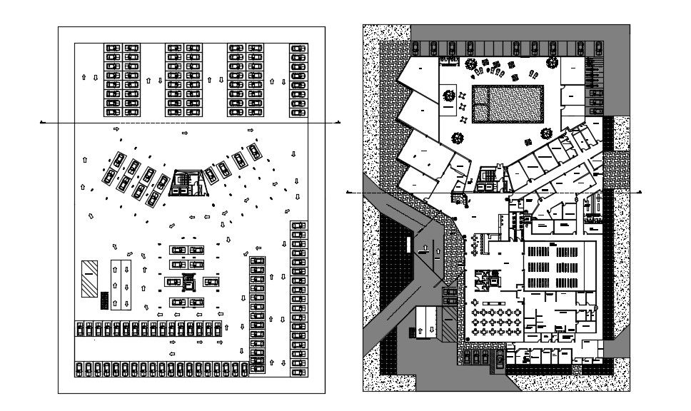 Hotel Floor Plan In AutoCAD File