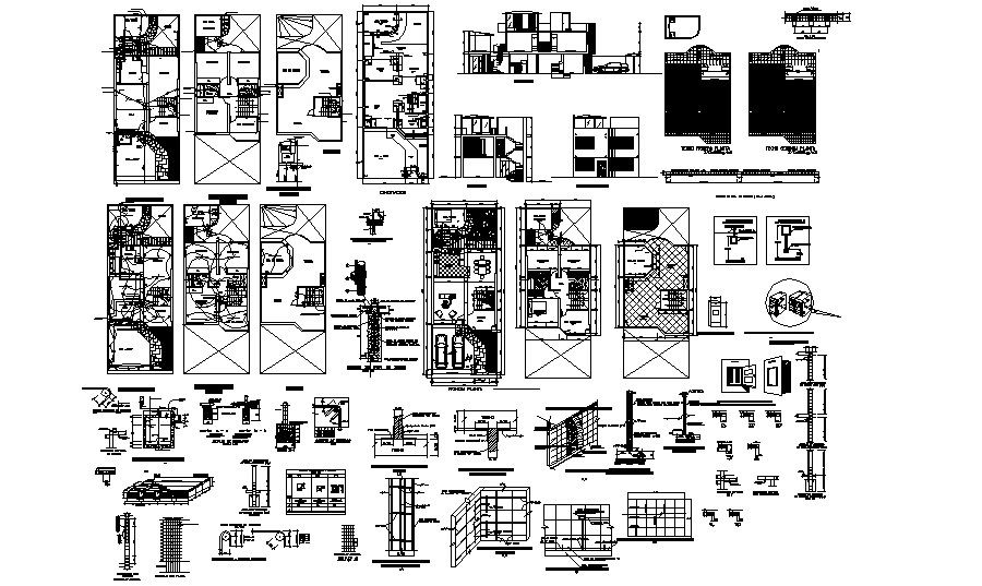 Autocad drawing of the house design