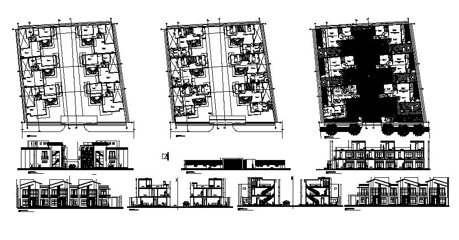 Autocad drawing of the residential apartment