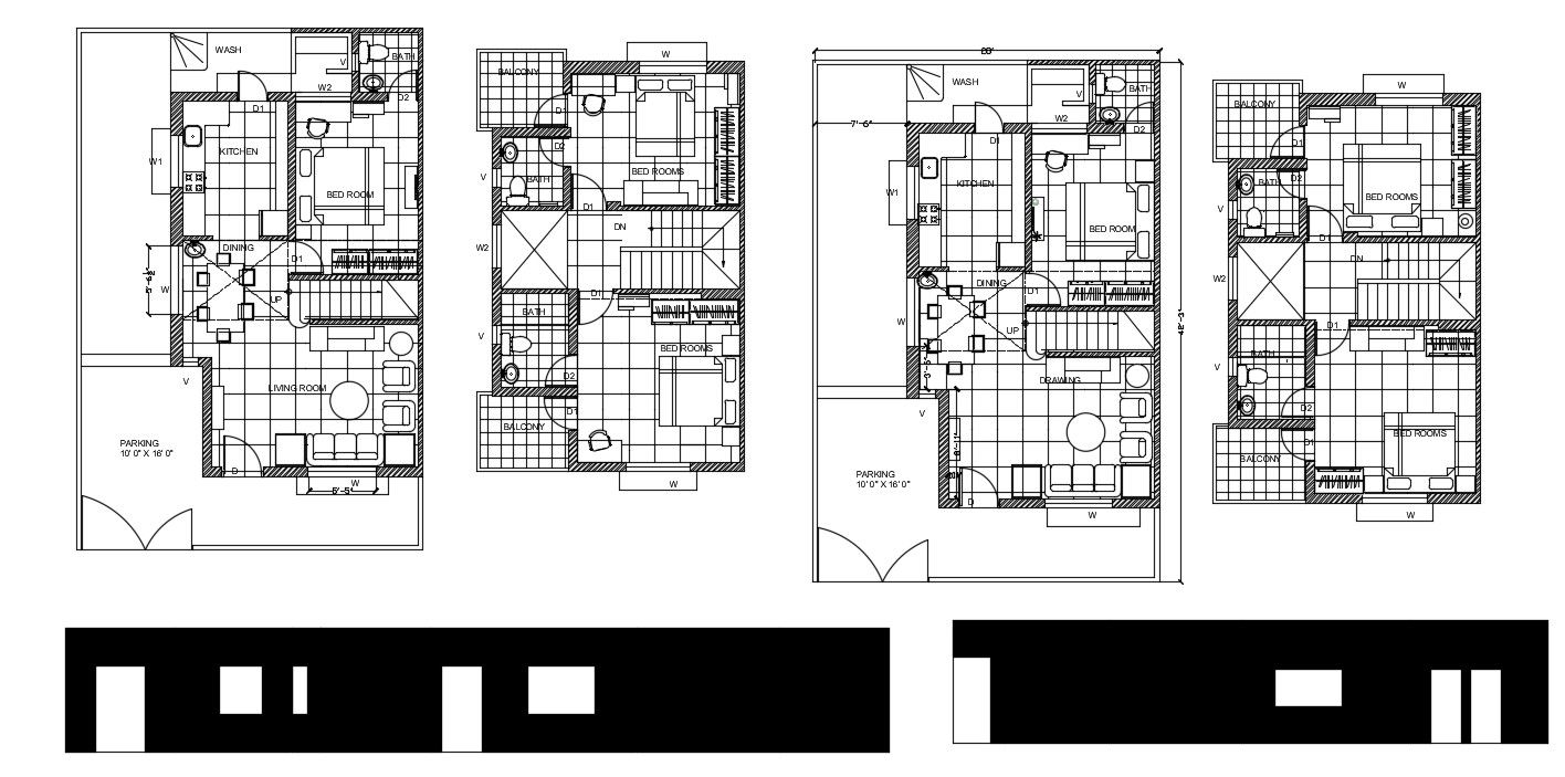 Single Storey House Floor Plan In AutoCAD File