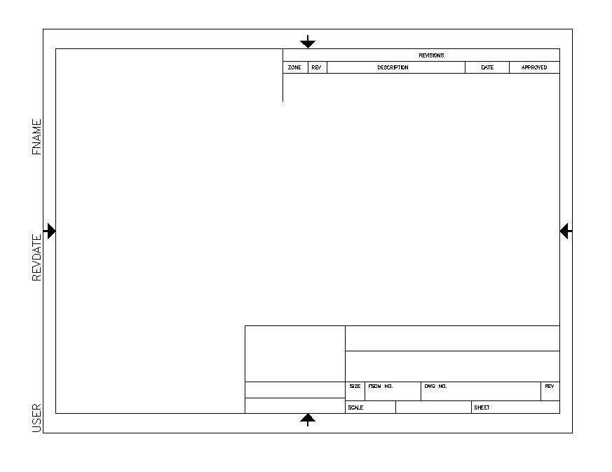 Autocad template title block sheet CAD block layout file in autocad format