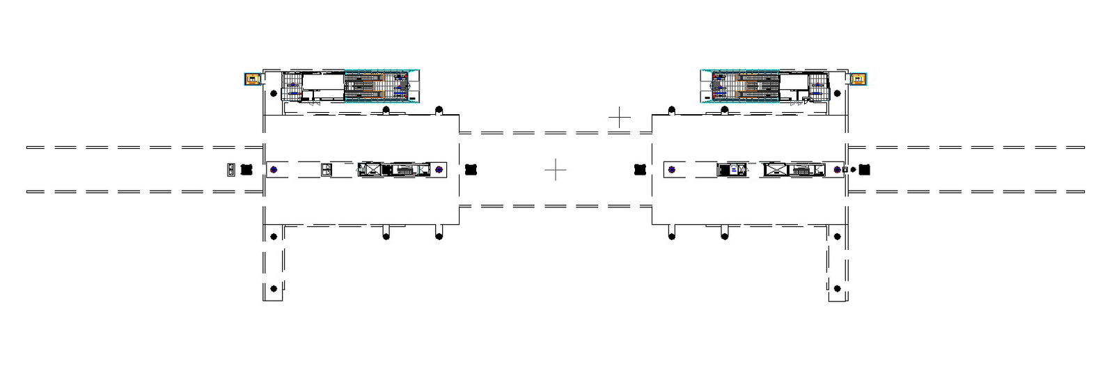 Autocad 2D DWG fie of equipment and Furniture of the cafe floor plan, Download Autocad DWG file