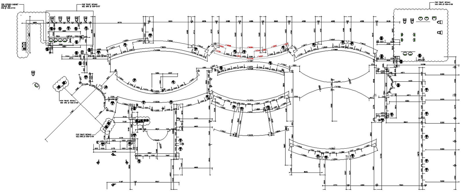 Autocad 2D construction site layout drawing with a location plan available in the drawing, Download the AutoCAD DWG file.
