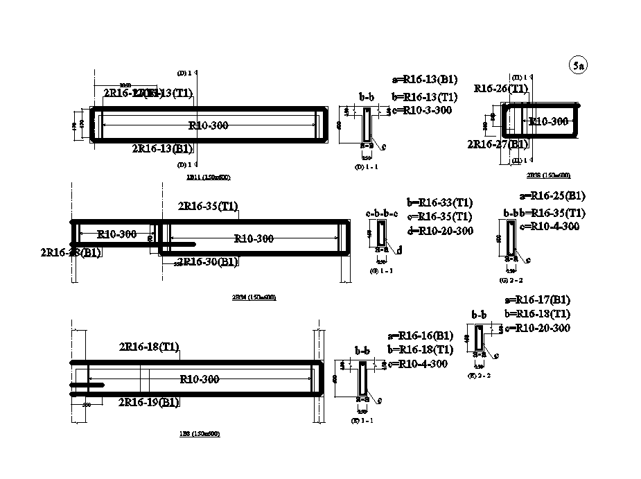 Autocad 2D file shows the details of beams on grid line in this Autocad drawing file. Download now.