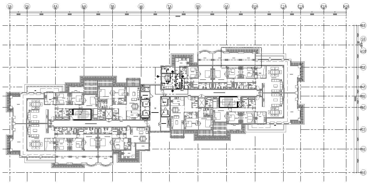 Autocad DWG fie of two types of single-story 4BHK Luxury Villa Ground floor with Furniture plan . Download Autocad DWG file.