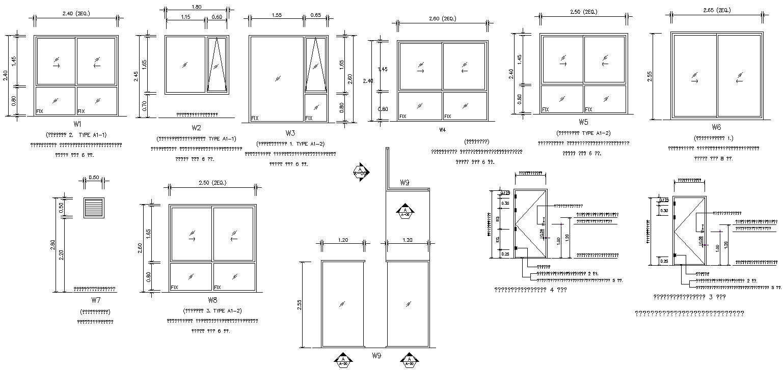 Autocad Drawing file Contains the Elevation design of the window blocks. download the file to get those blocks.