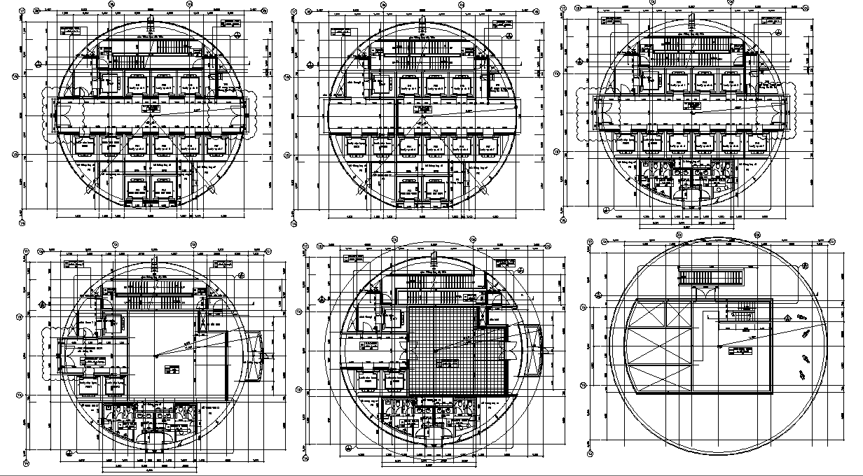 Autocad Drawing file Giving the details of the Shopping complex Partial floor plan and section design.