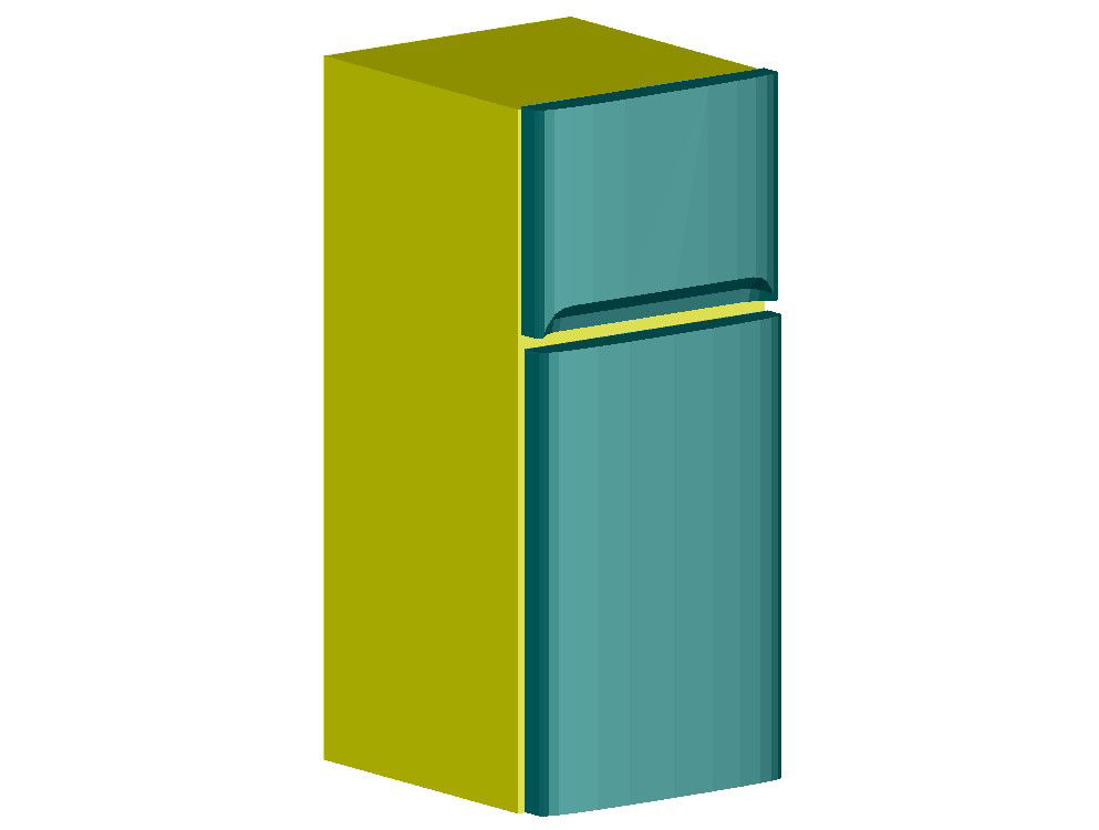 Autocad Drawing file shows 3d block of fridge autocad drawing DWG file.Download 3D Autocad Drawing DWG file.