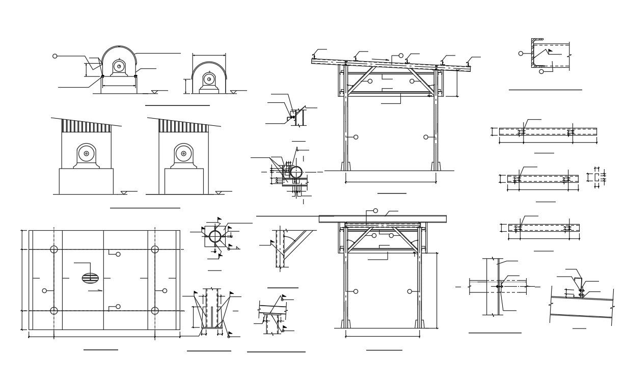 Autocad drawing file having the of connections of beam -column reinforcement details .Download the DWG AutoCAD file.