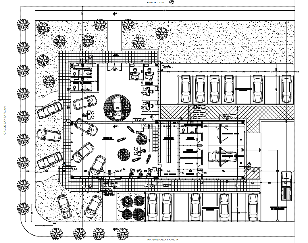 Automobile Showroom Layout Plan AutoCAD Drawing Download DWG File