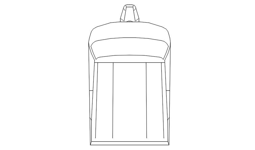 Auto plan view in AutoCAD, dwg file.