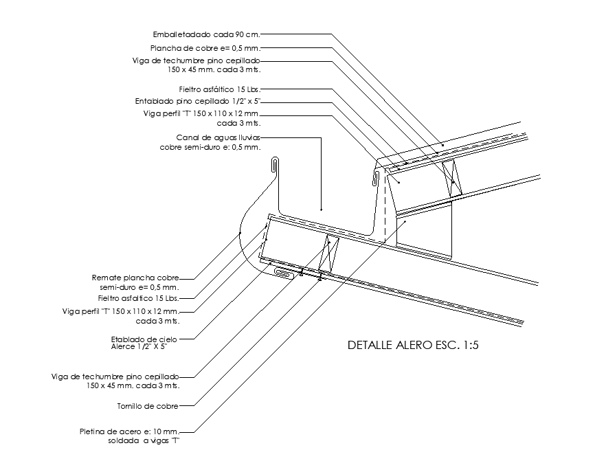 A wing detail is given in this Autocad drawing model. Download now.