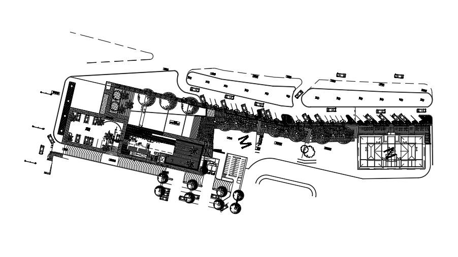 A wonderful marketing office plan CAD drawing