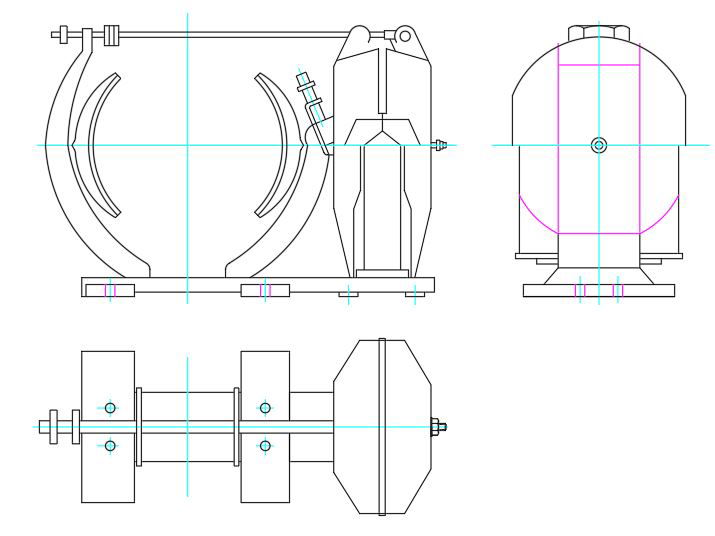 Brake Type-1 Free CAD Drawing DWG File